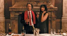 Oscar Pormenor (Mathieu Amalric) Violette (Maria de Medeiros) at the book party